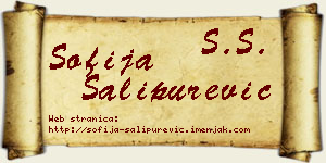 Sofija Šalipurević vizit kartica